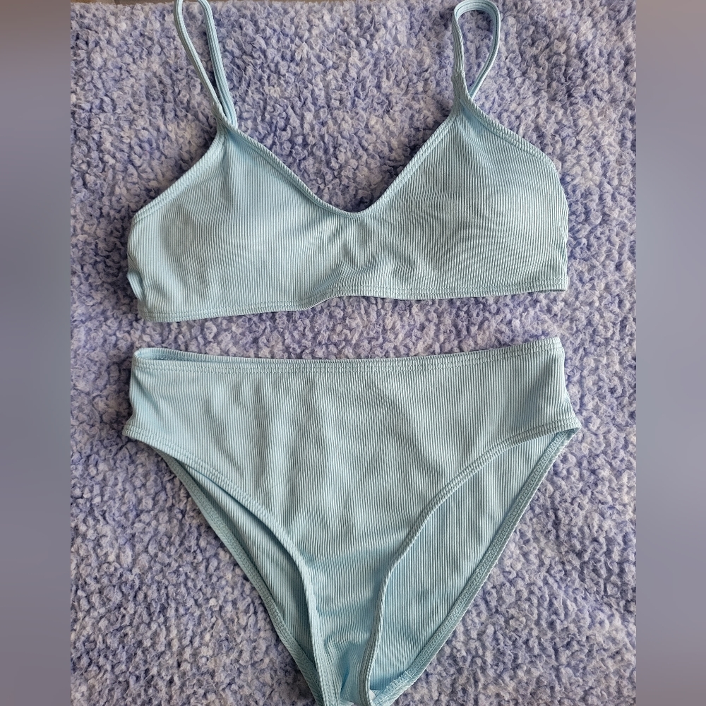 Blue Shein Bathing Suit